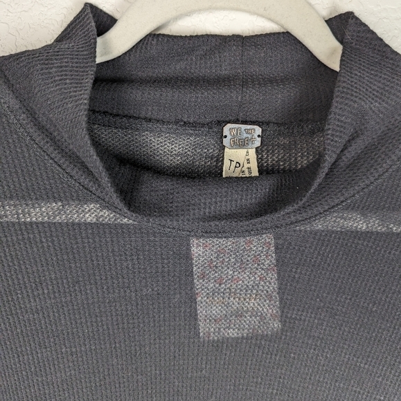 NWT Free People We The Free Wonder Woman Goth Mock Neck Thermal Tunic XS - Picture 7 of 13